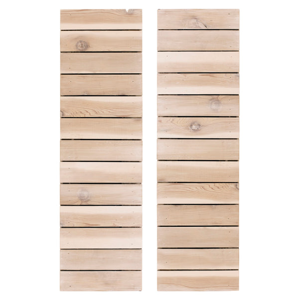 Whitewashed Wood Exterior Shutters