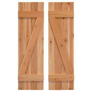 Dirty Blonde Z Wood Shutters